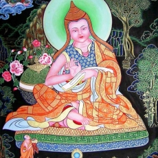 Asanga, Tibetan thangka